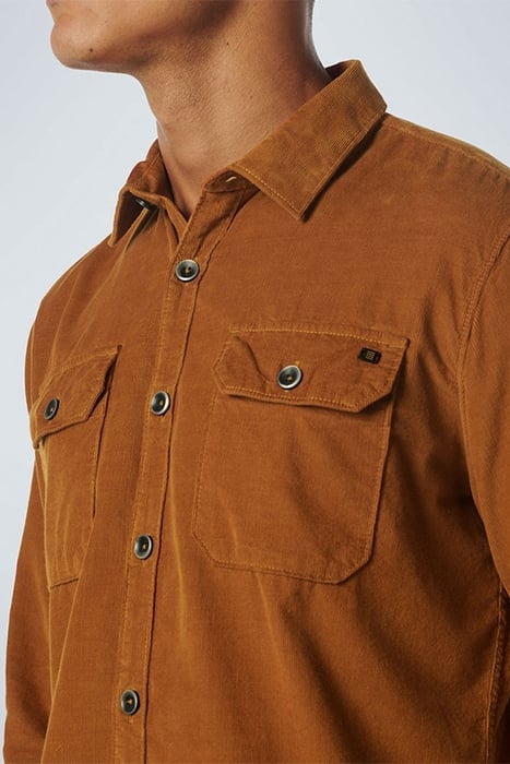 SHIRT CORDUROY SOLID CARAMEL 6