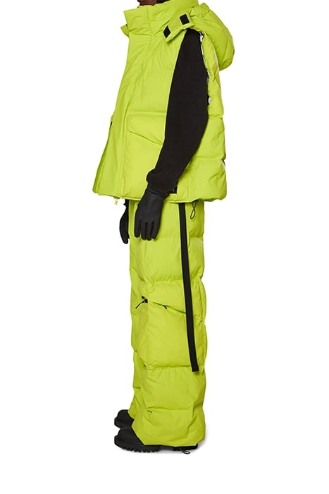 UNISEX SHOW BLOCK PUFFER VEST DIGITAL LIME 6