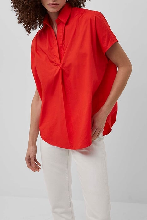 CELE SLEEVELESS RHODES SHRIT FIERY RED 1