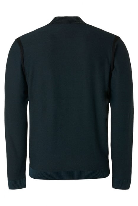 CARDIGAN 2 COLOURED JACQUARD OCEAN 2