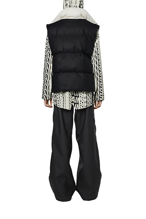 UNISEX BOXY PUFFER VEST PRE BLACK-FOSSIL 3