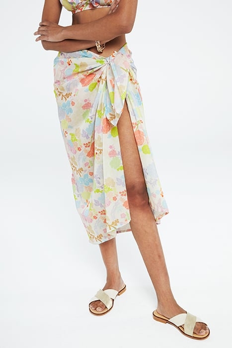 SACHA SARONG CREAM WHITE/PINK PAP 1