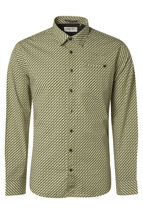 SHIRT STRETCH ALLOVER PRINTED OLIVE 4