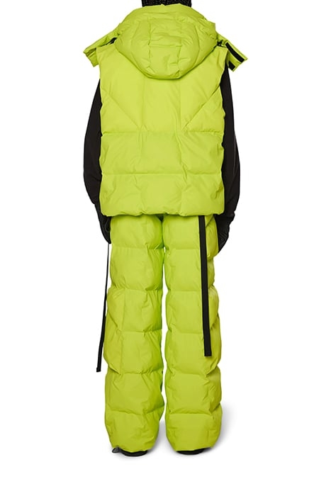 UNISEX SHOW BLOCK PUFFER VEST DIGITAL LIME 5