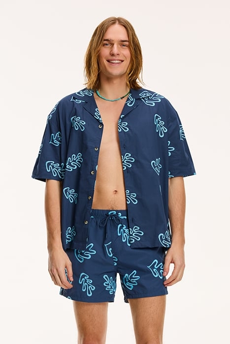 MEN SHORTSLEEVE REEF EMBROIDERY ROYAL BLUE 5