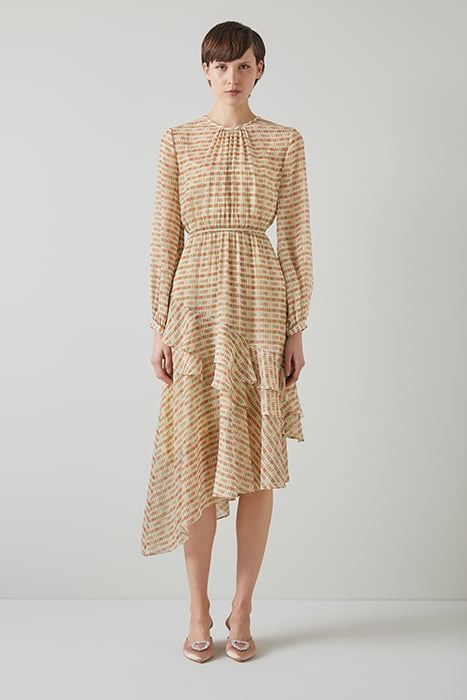 DR BEA BLOCK PRINT DRESS MULTI 1