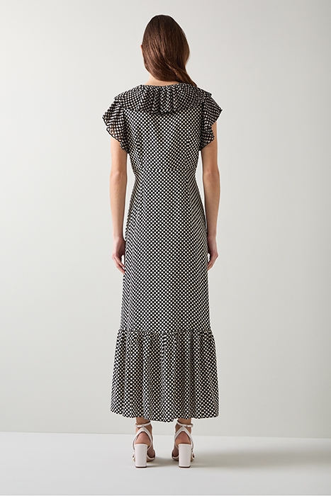 DR DAPHNE POLKA DOT DRESS BLACK/CREAM 2