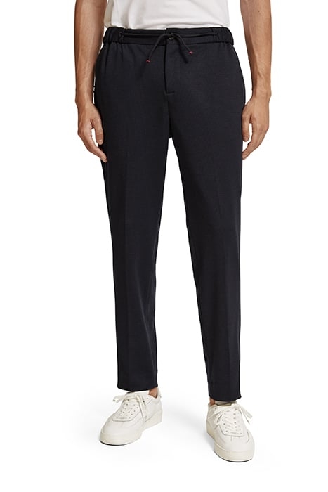 FINCH - REGULAR TAPERED-FIT YARN-DYED KNITTED JOGGER NAVY MI 1