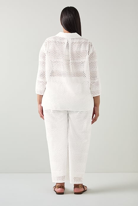 TR EDIE BRODERIE TROUSER WHITE 2