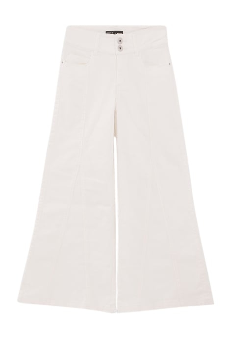 GIRLS’ WHITE WIDE-LEG MOM JEANS 1