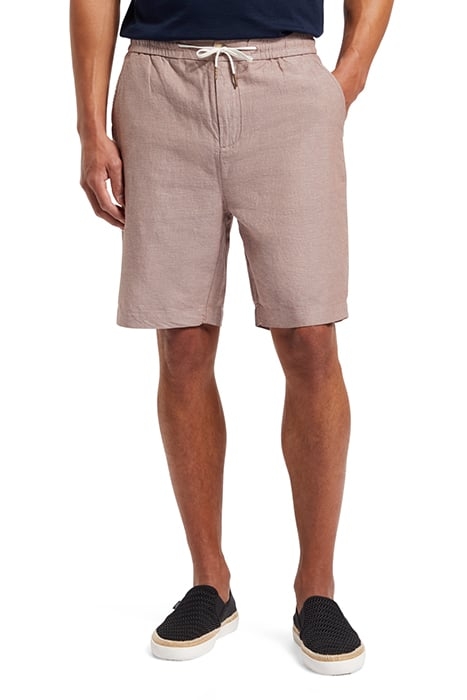 FAVE - COTTON/LINEN TWILL BERMUDA DRIFTWOOD 1