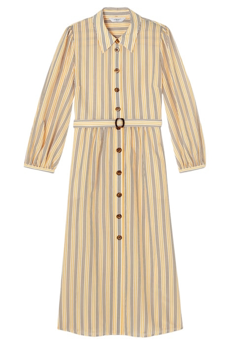 DR AARONS - STRIPED SILK CREAM/YELLOW 3