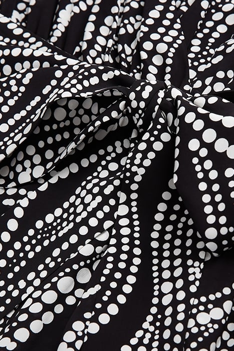 PRINT PEARL LONG-SLEEVED JUMPSUIT BLACK WHITE 6