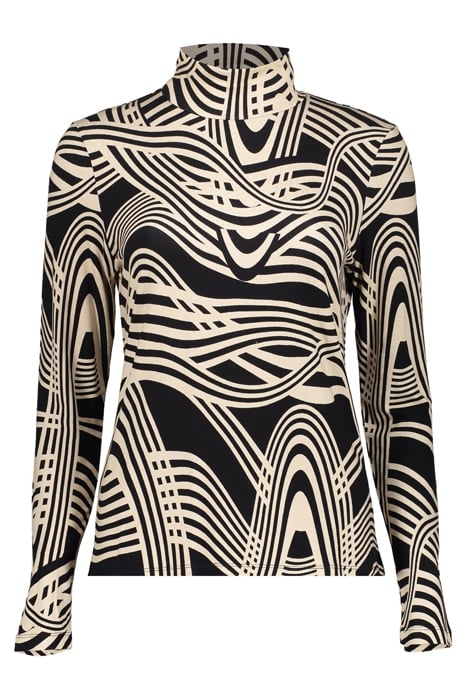 TOP WITH COL BLACK/SAND 1