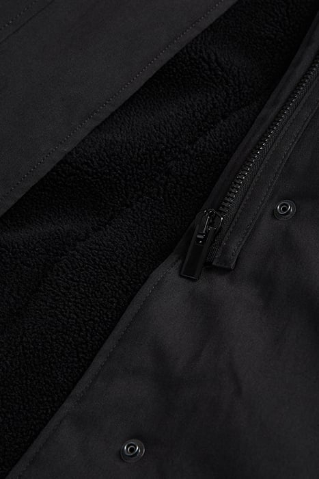 FAUX SHEEP LINED PARKA BLACK 5