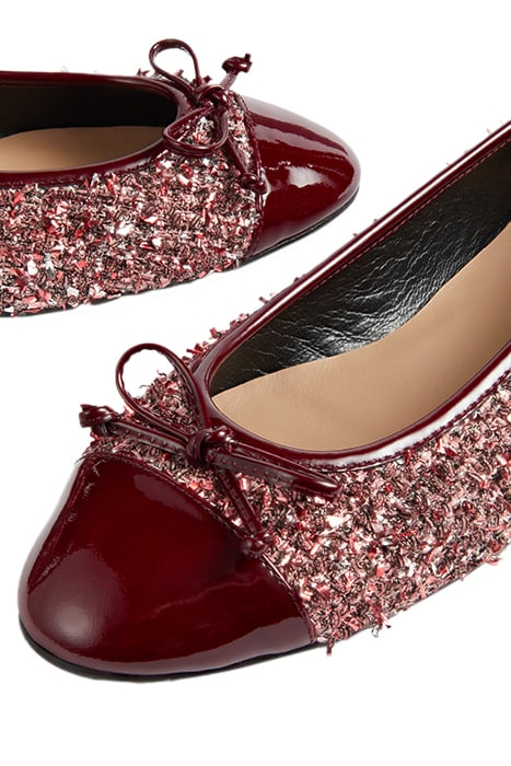 FL KARA BALLERINA BOW WINE 4