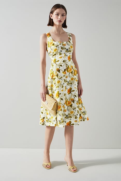 DR URSULA - CHINE FLORAL MULTI 1