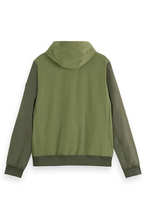 HOODED COLOURBLOCK JACKET ARMY 2