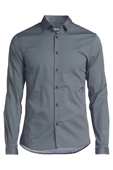 NAVY MINIMALIST PRINT EASY CARE SLIM SHIRT NAVY 3