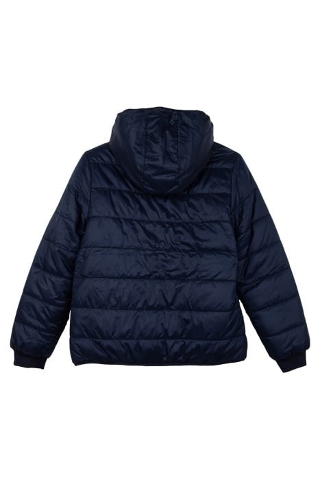 BOYS’ NAVY/BADGE PRINT REVERSIBLE PADDED JACKET 2