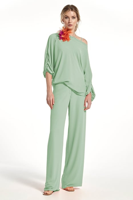 CHIFFON YUMBA TOP GREEN 2