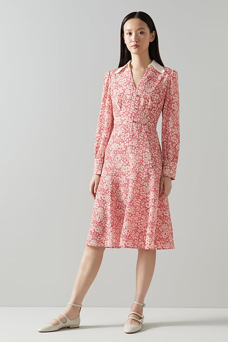 DR FLO MARGUERITE PRINT RED 1