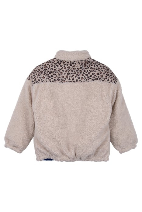 GIRLS’ BLUE/ECRU SHERPA REVERSIBLE PADDED JACKET 2