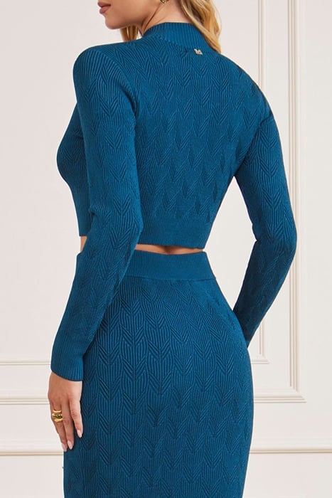 ARLET SWEATER TOP BLUE KNITTED OPAL 2