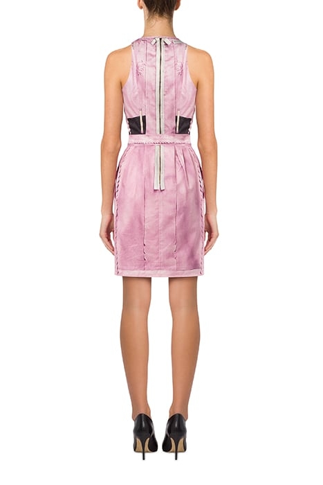 INSIDE OUT TROMPE-L'ŒIL POPLIN DRESS MULTICOLOR 2