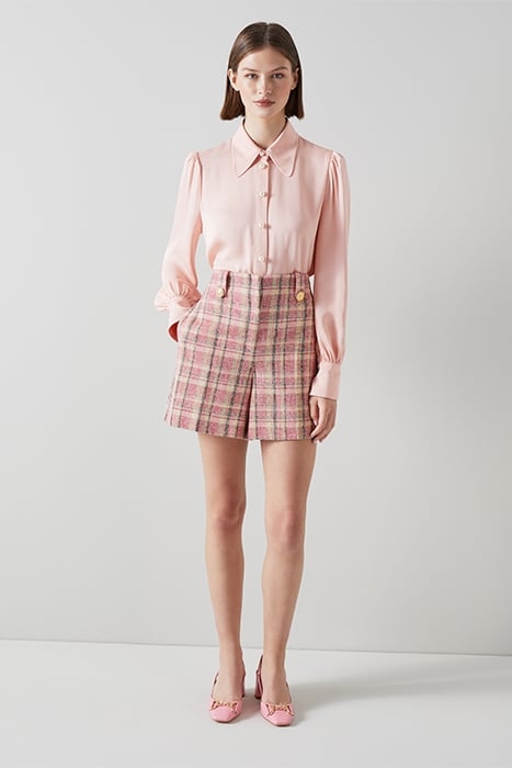 TR ELIZA - CHECK SHORTS PINK 3