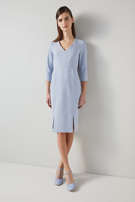 DR SKY - V NECK DRESS LIGHT BLUE 4