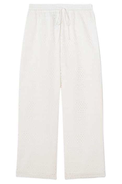 TR EDIE BRODERIE TROUSER WHITE 3