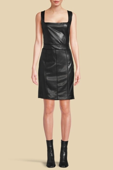 SL JANICE DRESS JET BLACK MULTI 1