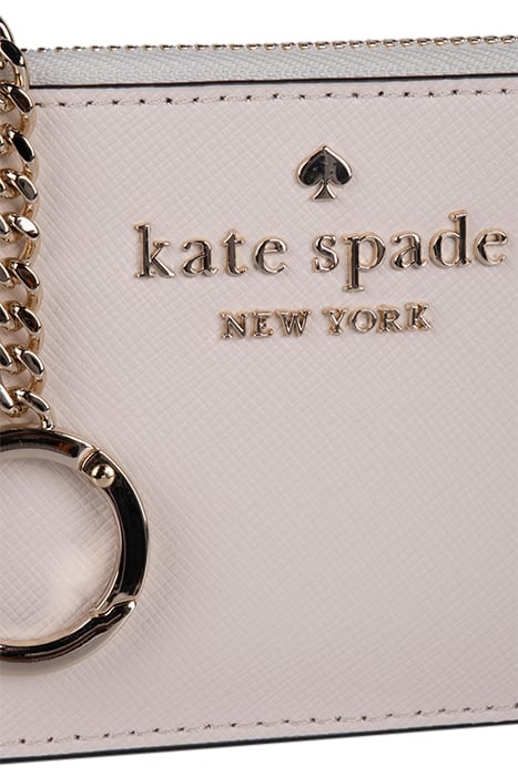 CAMERON SAFFIANO LEATHER MEDIUM ZIP CARD HOLDER PARCHMENT 3