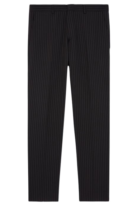 SUIT TROUSERS WITH PIPPING BLACK GREY 1