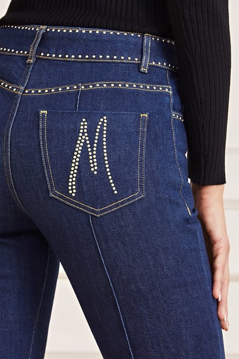 LUCY STUDS DENIM STRAIGHT RINSE 6