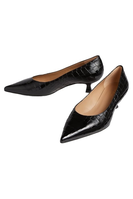 DAKOTA - POINTED CROC EFF BLACK 3