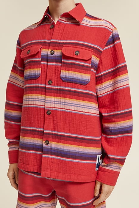 DOUBLE FACE STRIPE SHIRT MULTI COLOR STRIPE 5