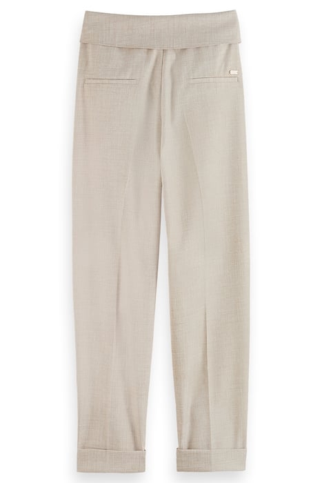 LILY - WAIST FLAP HIGH RISE TAILORED PANT SOFT ICE MELANGE 2