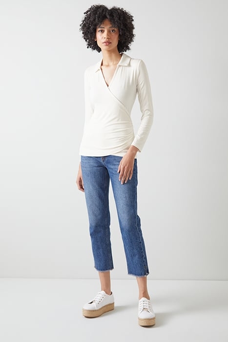 TJ SASKIA - JERSEY COLLAR IVORY 2