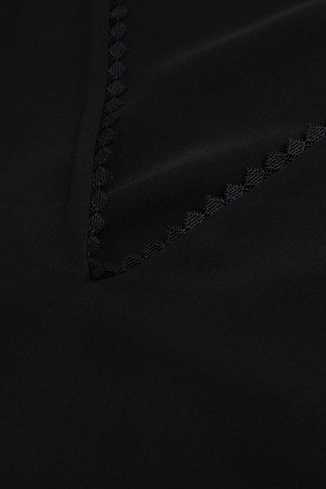 LONG DRESS WITH LACE DETAILS BLACK 2