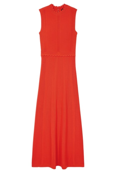 LONG SLEEVELESS DRESS PUMPKIN 1