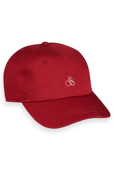 TWILL LOGO EMBROIDERY CAP RED URCHIN 1