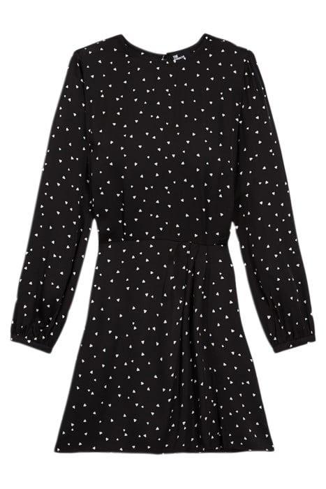 SHORT DRESS LITTLE HEARTS BLACK BLACK 5