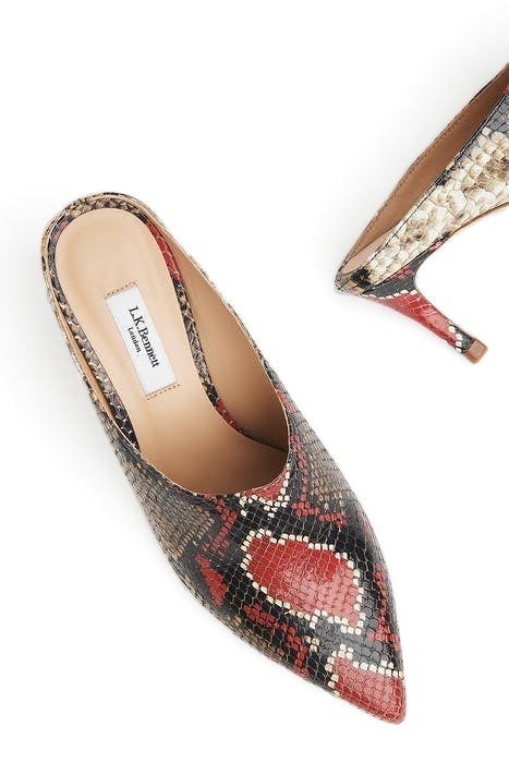 HETTIE LOW HEEL MULE NATURAL 3