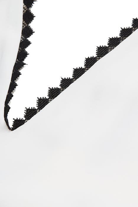 SLEEVELESS TOP WITH LACE DETAIL ECRU 2