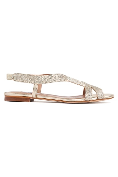 RENEE OPEN TOE SANDAL SOFT GOLD 1