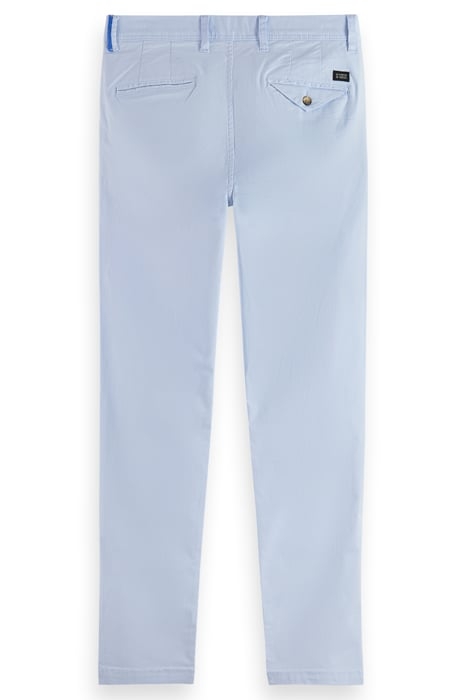 ESSENTIALS STUART - COTTON STRETCH TWILL CHINO SHIRT BLUE 2