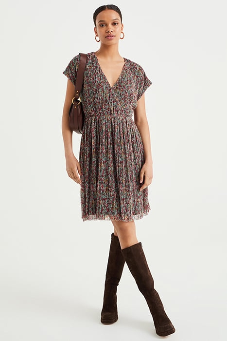 DRESS MID LENGTH DARK GREEN 1