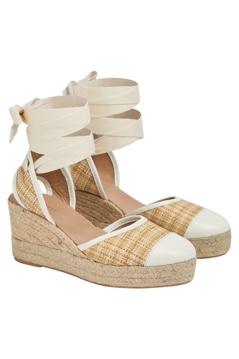 CS ZORA RAFFIA SANDAL CREAM 2